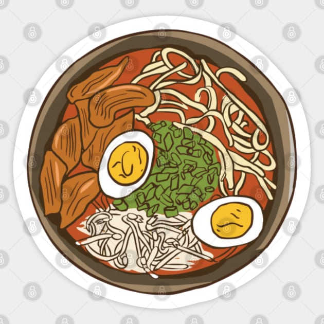 Ramen noodles Sticker by Rakos_merch